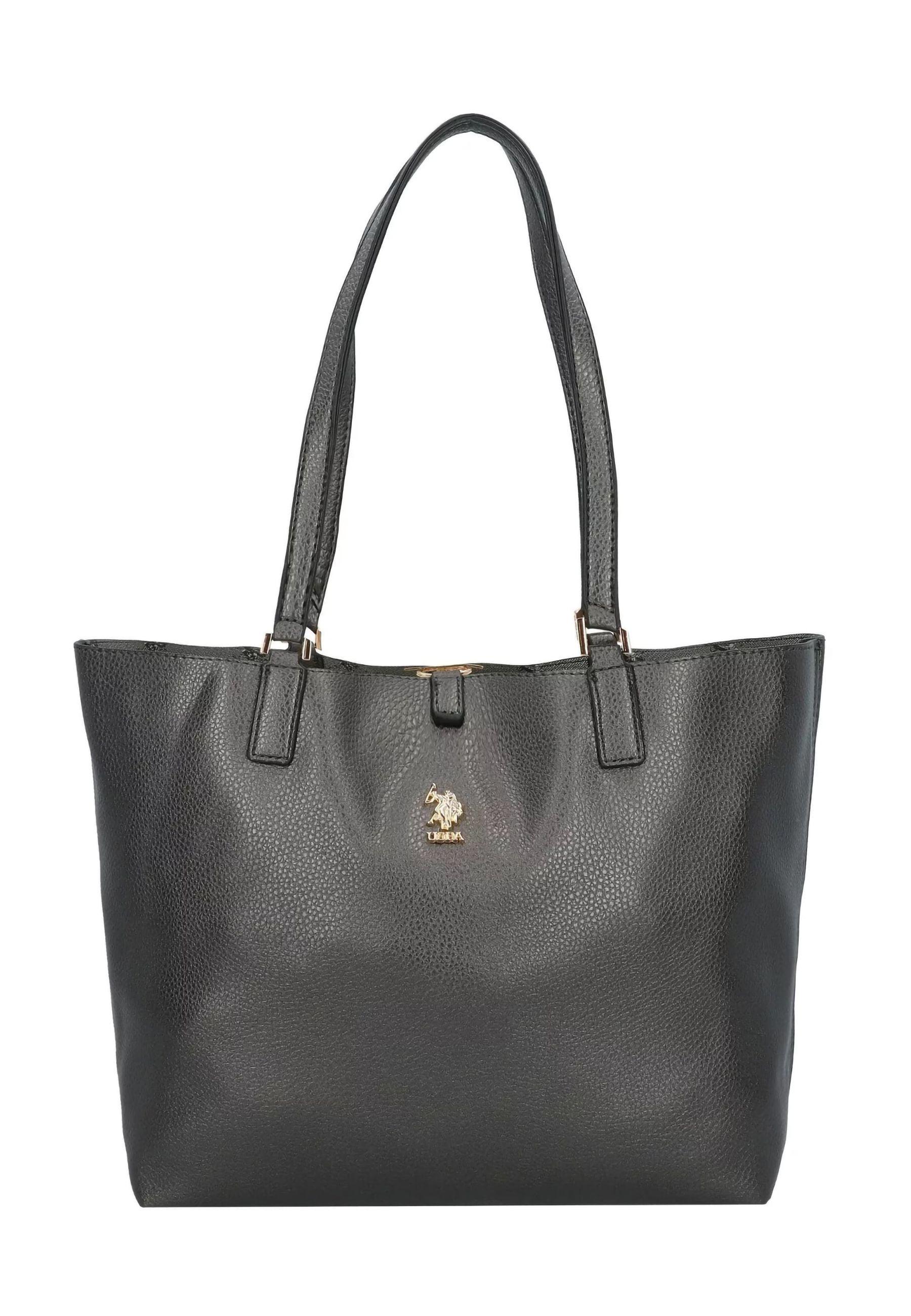 U.S. POLO ASSN. Malibu Borsa Shopping Con Pochette Antique Silver BEUM15737WVG951 - Sandrini Calzature e Abbigliamento