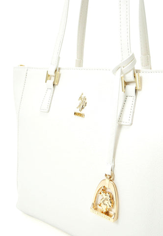 U.S. POLO ASSN. New Jones Borsa Shopping Off White BIUJE5567WVP802 - Sandrini Calzature e Abbigliamento