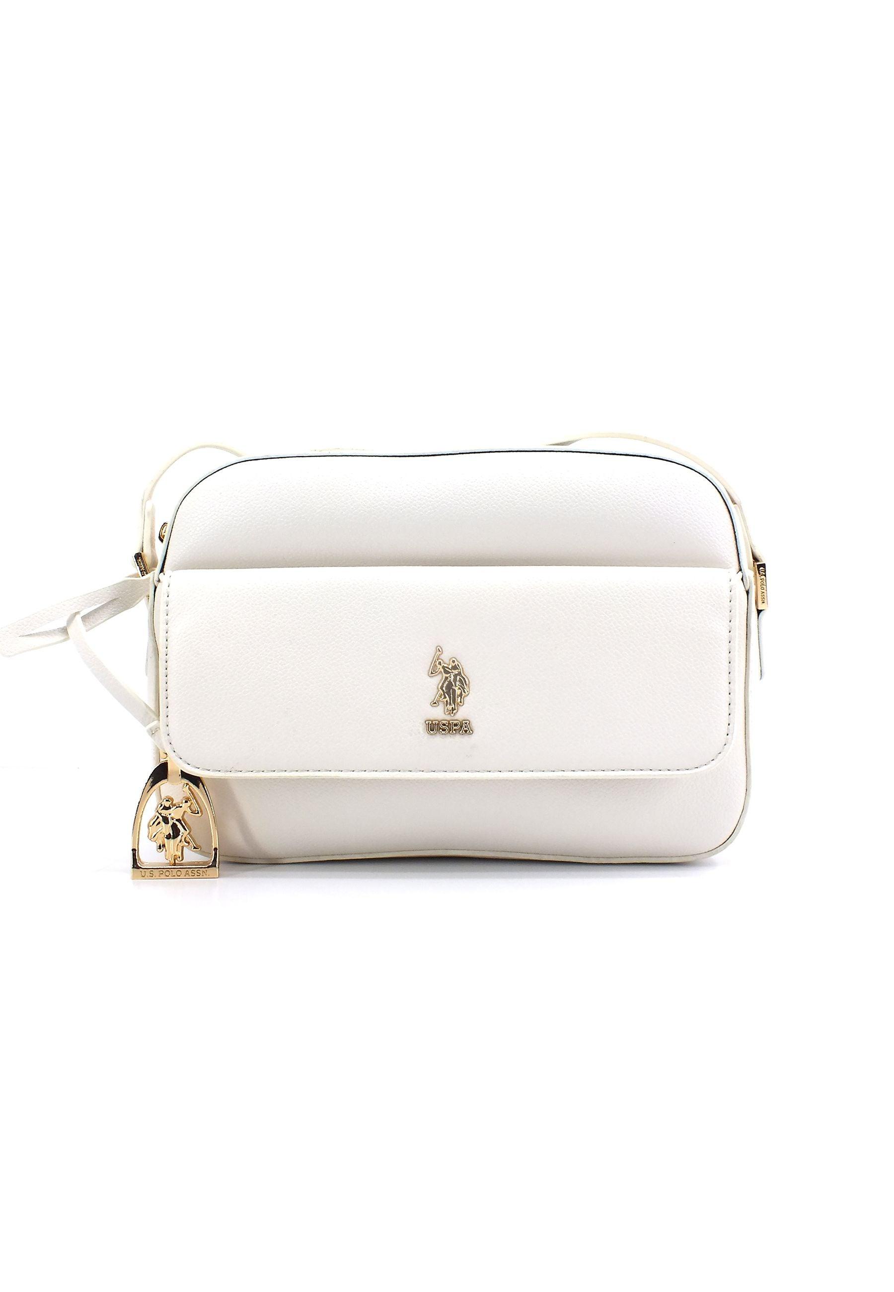 U.S. POLO ASSN. New Jones Tracolla Crossbody Off White BIUJE5564WVP802 - Sandrini Calzature e Abbigliamento