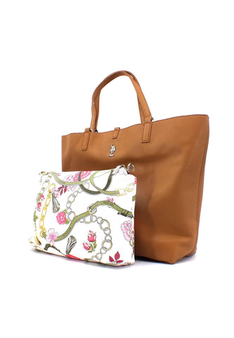 U.S. POLO ASSN. Rogersiville Borsa Shopping Con Pochette Tan BEURR6001WVG521 - Sandrini Calzature e Abbigliamento