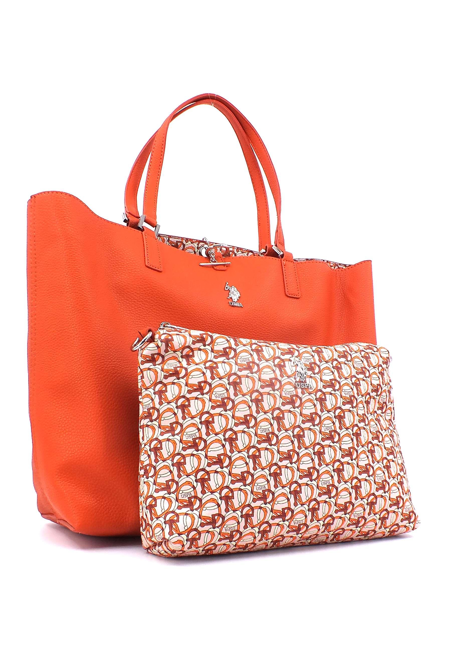 U.S. POLO ASSN. Rogersiville Borsa Shopping Reversibile Orange BEURR6000WVG301 - Sandrini Calzature e Abbigliamento