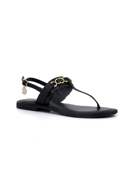 U.S. POLO ASSN. Sandalo Infradito Donna Black LINDA002 - Sandrini Calzature e Abbigliamento