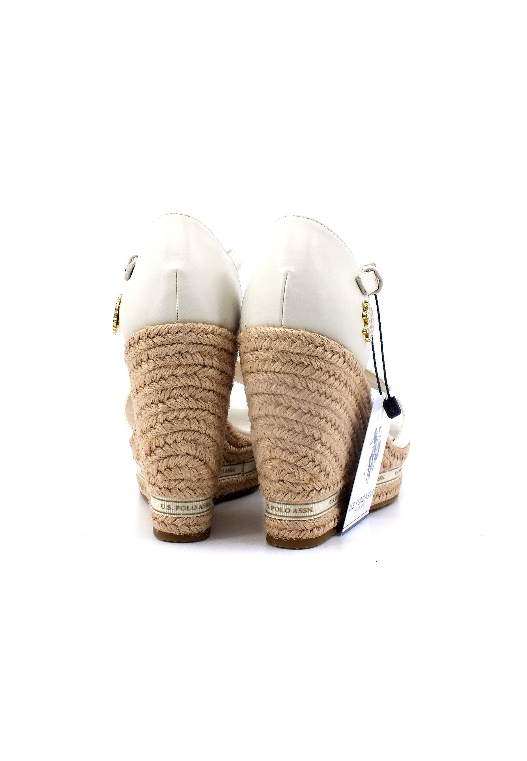 U.S. POLO ASSN. Sandalo Zeppa Donna Light Beige AYLIN009 - Sandrini Calzature e Abbigliamento