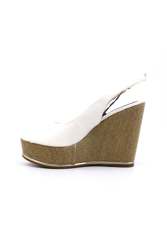 U.S. POLO ASSN. Sandalo Zeppa Donna White AYLIN013 - Sandrini Calzature e Abbigliamento