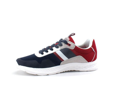 U.S. POLO ASSN. Sneaker Canvas Logo Bicolor Blu Rosso - Sandrini Calzature e Abbigliamento