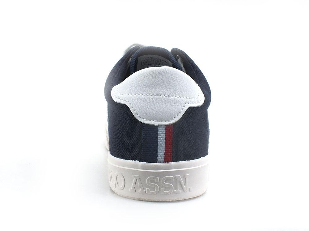 U.S. POLO ASSN. Sneaker Canvas Logo Blu Medievale - Sandrini Calzature e Abbigliamento