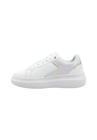U.S. POLO ASSN. Sneaker Donna White Gold HELIS012 - Sandrini Calzature e Abbigliamento