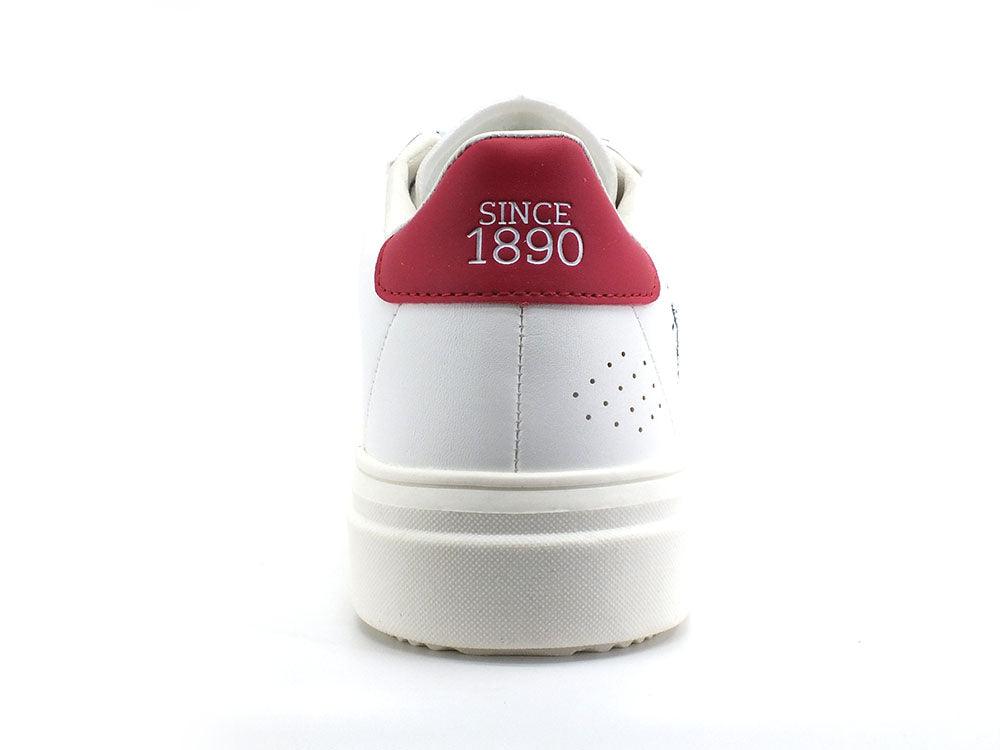 U.S. POLO ASSN. Sneaker Logo Bicolor Bianco Rosso - Sandrini Calzature e Abbigliamento