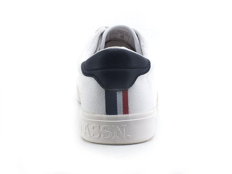 U.S. POLO ASSN. Sneaker Logo Canvas Bianco - Sandrini Calzature e Abbigliamento