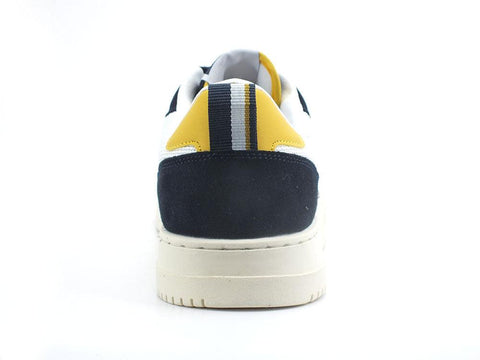 U.S. POLO ASSN. Sneaker Logo Eco Suede Bianco Blu - Sandrini Calzature e Abbigliamento