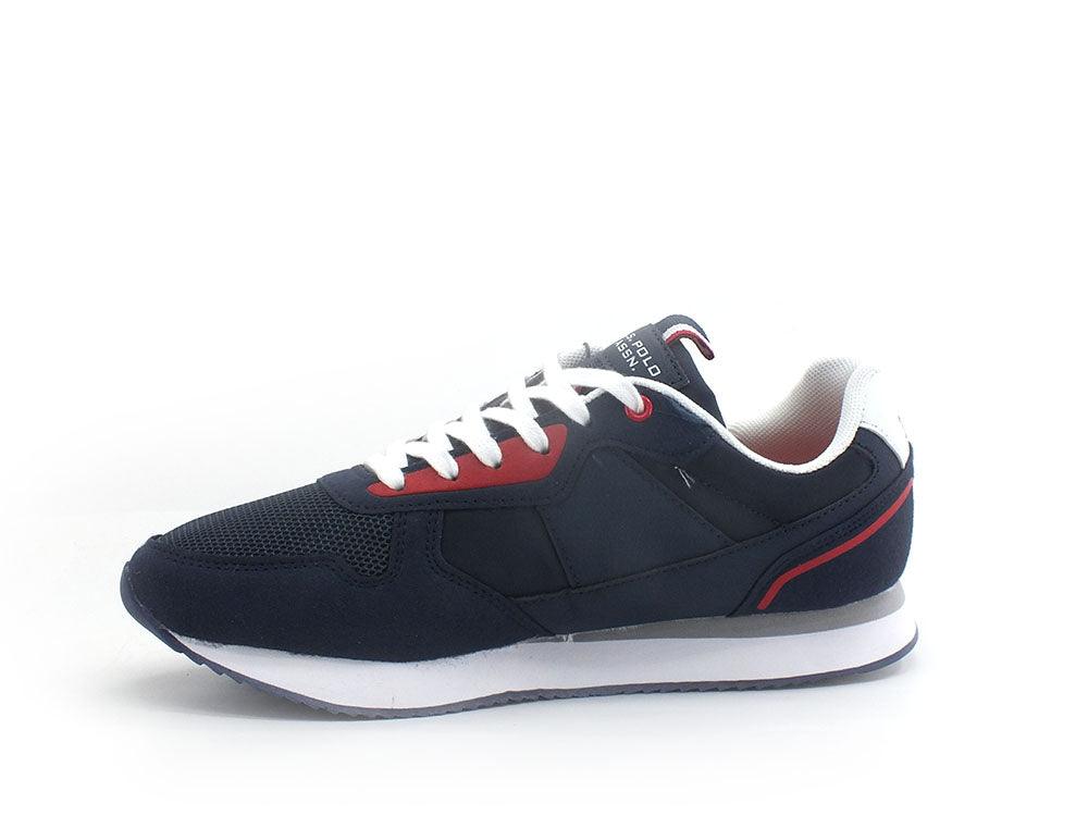 U.S. POLO ASSN. Sneaker Logo Eco Suede Blu Medievale - Sandrini Calzature e Abbigliamento