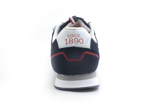 U.S. POLO ASSN. Sneaker Logo Eco Suede Blu Medievale - Sandrini Calzature e Abbigliamento