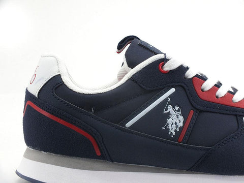U.S. POLO ASSN. Sneaker Logo Eco Suede Blu Medievale - Sandrini Calzature e Abbigliamento
