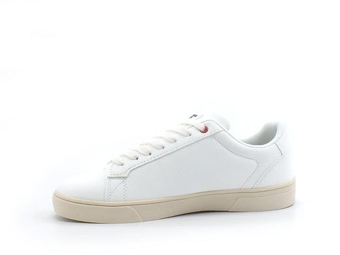 U.S. POLO ASSN. Sneaker Logo Pelle Bianco Blu Rosso - Sandrini Calzature e Abbigliamento