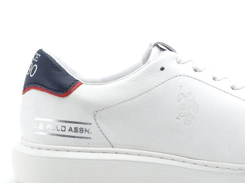 U.S. POLO ASSN. Sneaker Logo Printed Bianco - Sandrini Calzature e Abbigliamento