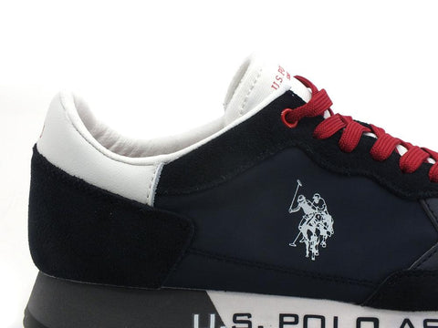 U.S. POLO ASSN. Sneaker Logo Printed Dark Blu Bianco - Sandrini Calzature e Abbigliamento