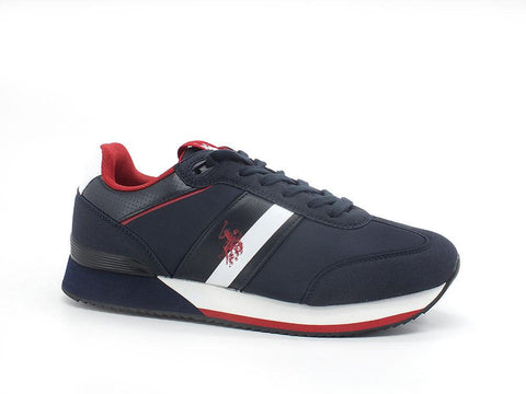 U.S. POLO ASSN. Sneaker Logo Printed Dark Blu - Sandrini Calzature e Abbigliamento
