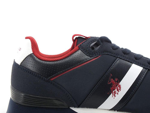 U.S. POLO ASSN. Sneaker Logo Printed Dark Blu - Sandrini Calzature e Abbigliamento
