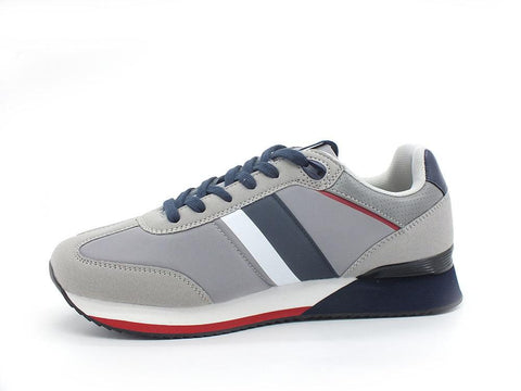 U.S. POLO ASSN. Sneaker Logo Printed Grigio Chiaro - Sandrini Calzature e Abbigliamento