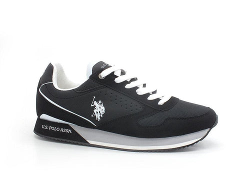 U.S. POLO ASSN. Sneaker Logo Tricolor Nero - Sandrini Calzature e Abbigliamento