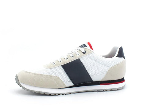 U.S. POLO ASSN. Sneaker Pelle Banda Bianco Blu - Sandrini Calzature e Abbigliamento