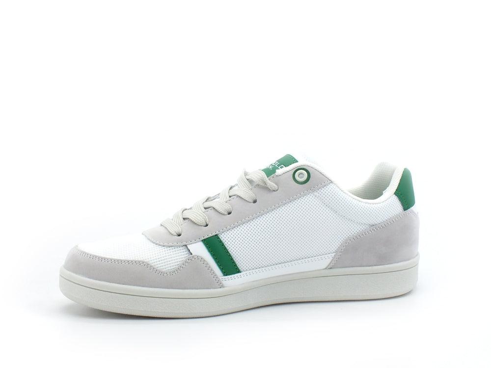 U.S. POLO ASSN. Sneaker Pelle Mesh Bianco Verde - Sandrini Calzature e Abbigliamento