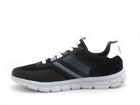 U.S. POLO ASSN. Sneaker Running Uomo Logo Black GARY125 - Sandrini Calzature e Abbigliamento