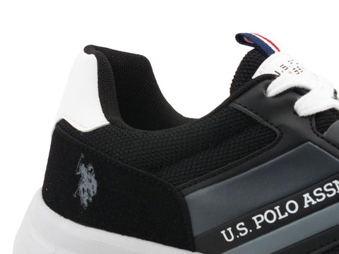 U.S. POLO ASSN. Sneaker Running Uomo Logo Black GARY125 - Sandrini Calzature e Abbigliamento