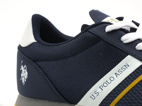 U.S. POLO ASSN. Sneaker Running Uomo Logo Navy BRANDON2 - Sandrini Calzature e Abbigliamento