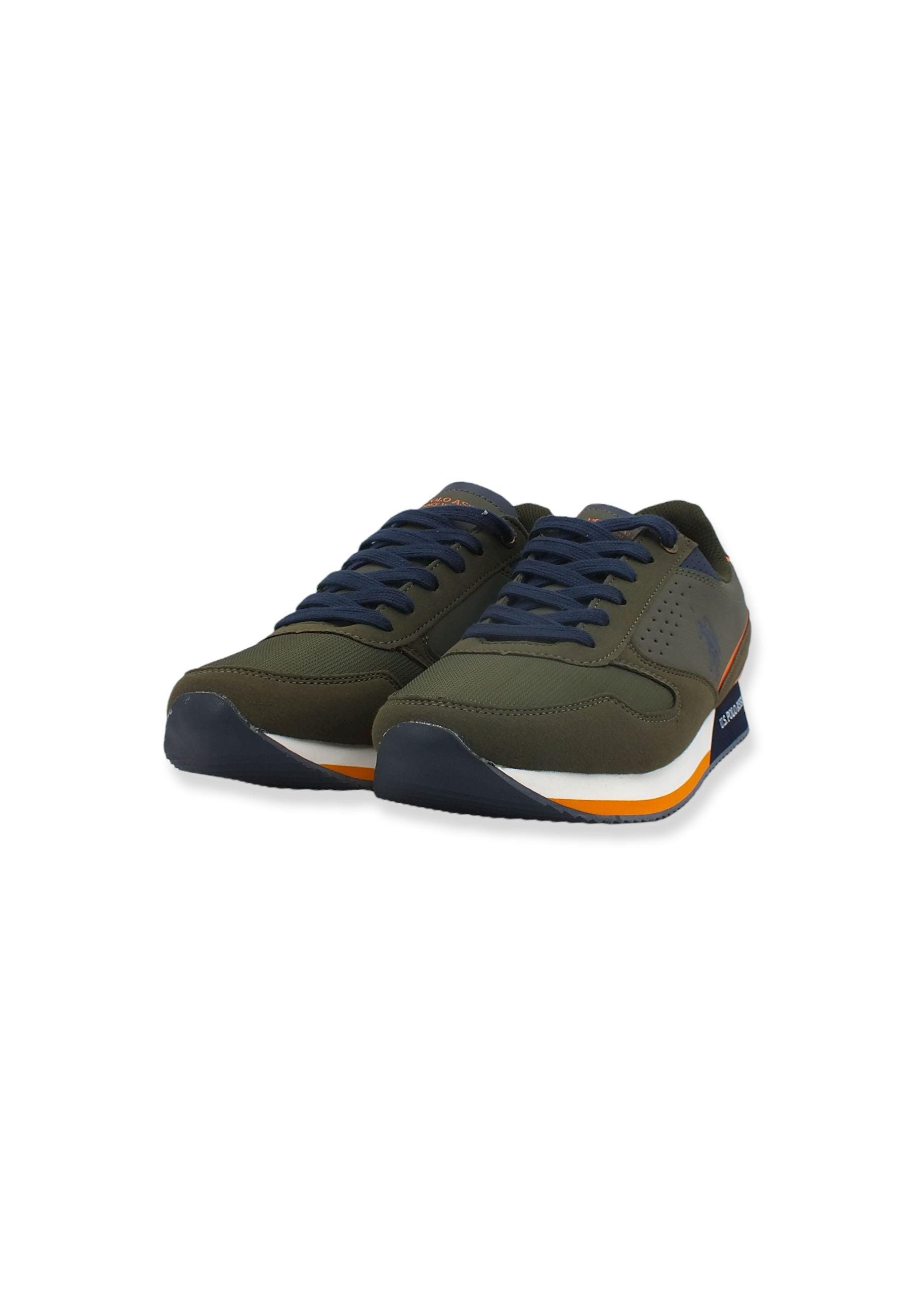 U.S. POLO ASSN. Sneaker Running Uomo Military Green NOBIL003B - Sandrini Calzature e Abbigliamento