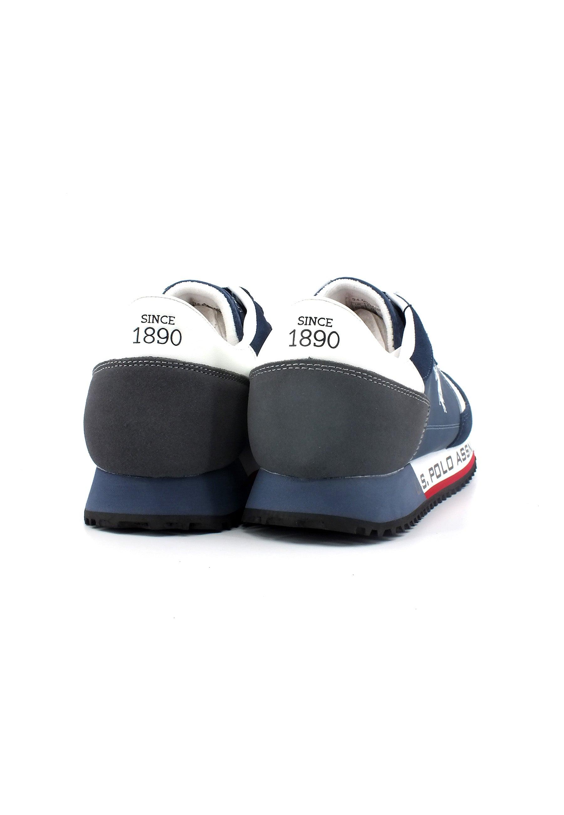 U.S. POLO ASSN. Sneaker Uomo Blue Grey White CLEEF001A - Sandrini Calzature e Abbigliamento