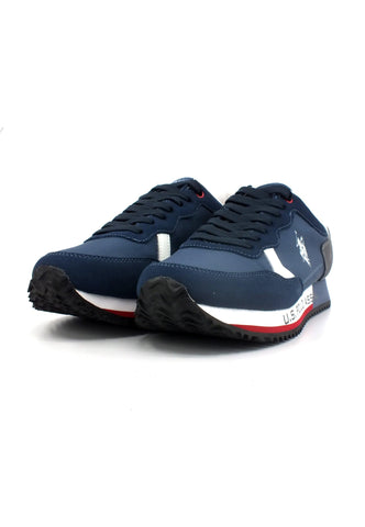 U.S. POLO ASSN. Sneaker Uomo Blue Grey White CLEEF001A - Sandrini Calzature e Abbigliamento