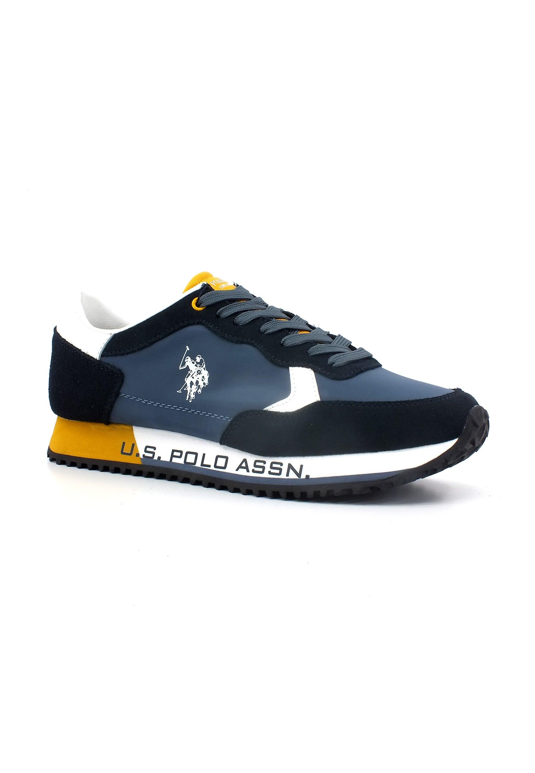 U.S. POLO ASSN. Sneaker Uomo Blue Yellow CLEEF001A - Sandrini Calzature e Abbigliamento