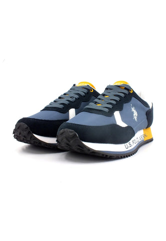 U.S. POLO ASSN. Sneaker Uomo Blue Yellow CLEEF001A - Sandrini Calzature e Abbigliamento