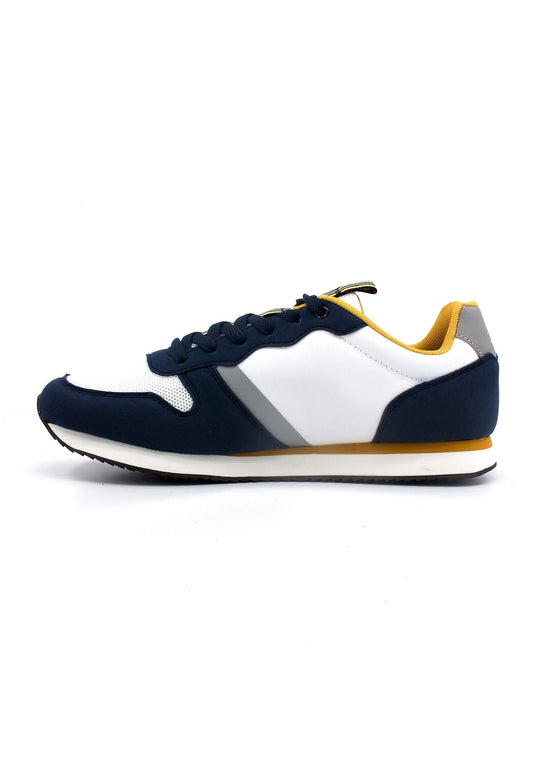 U.S. POLO ASSN. Sneaker Uomo White Blu NOBIL009 - Sandrini Calzature e Abbigliamento