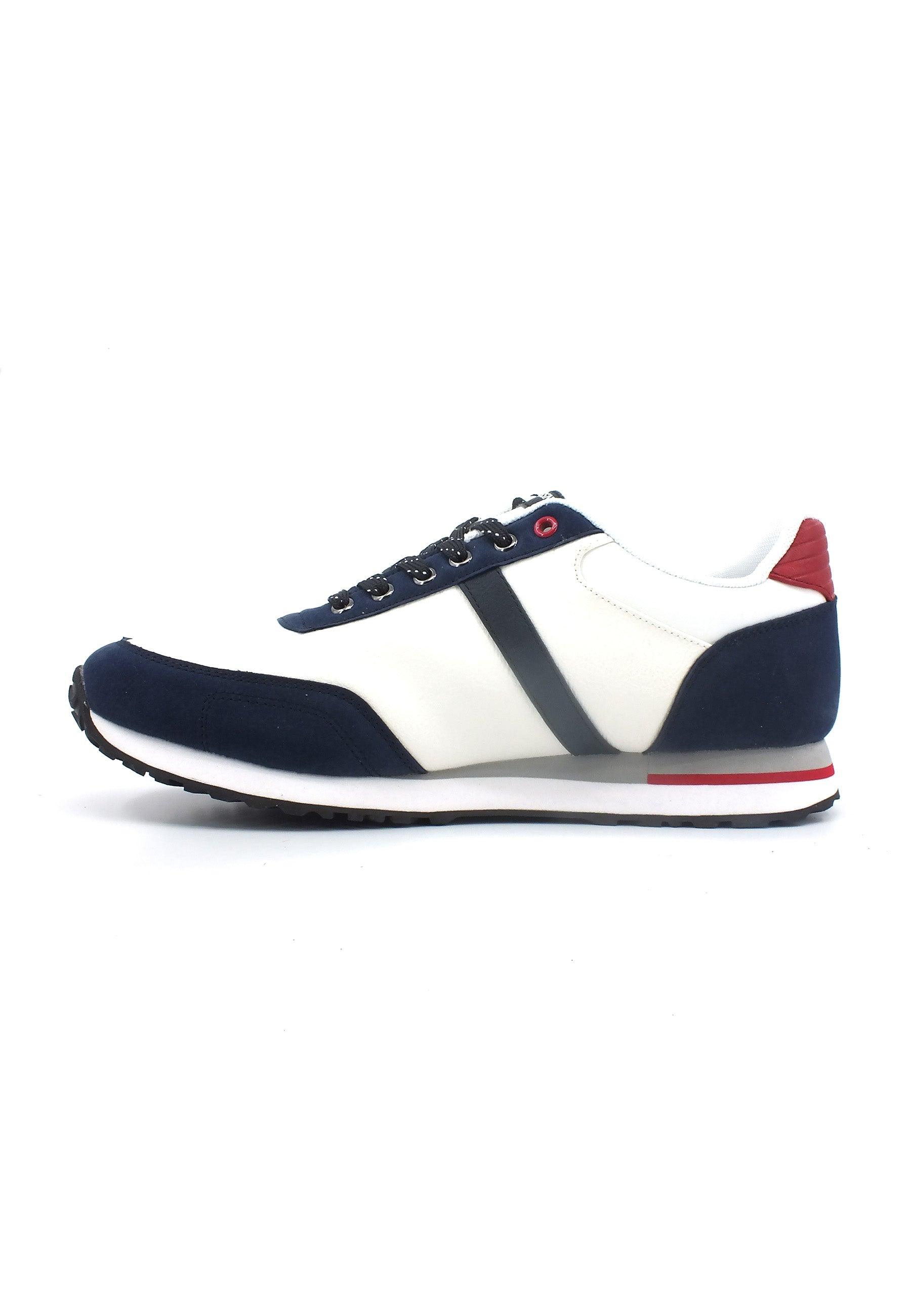 U.S. POLO ASSN. Sneaker Uomo White Dark Blue XIRIO001B - Sandrini Calzature e Abbigliamento