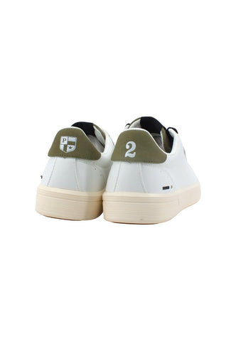U.S. POLO ASSN. Sneaker Uomo White Olive BRYAN001 - Sandrini Calzature e Abbigliamento