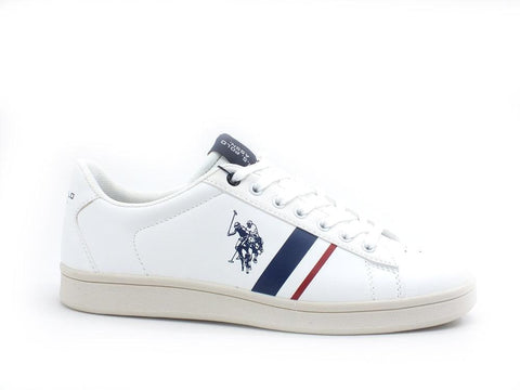 U.S. POLO ASSN. Sneaker Uomo White Red ALCOR - Sandrini Calzature e Abbigliamento