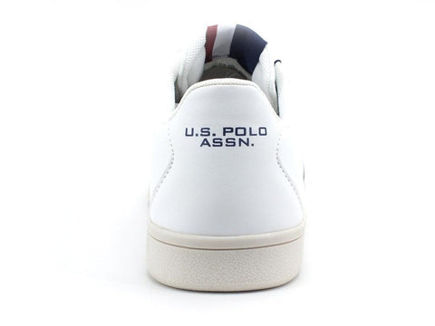 U.S. POLO ASSN. Sneaker Uomo White Red ALCOR - Sandrini Calzature e Abbigliamento