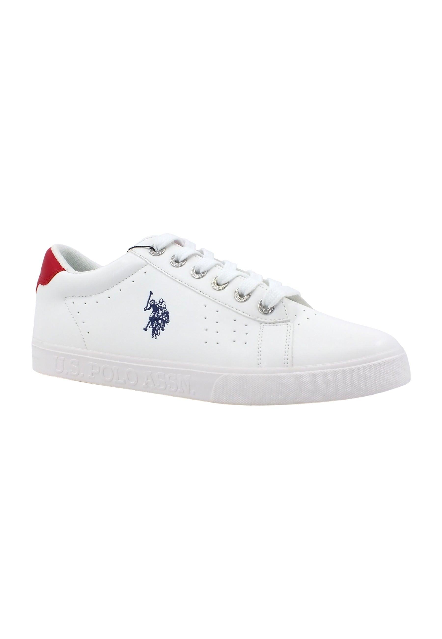 U.S. POLO ASSN. Sneaker Uomo White Red MARCX001A - Sandrini Calzature e Abbigliamento