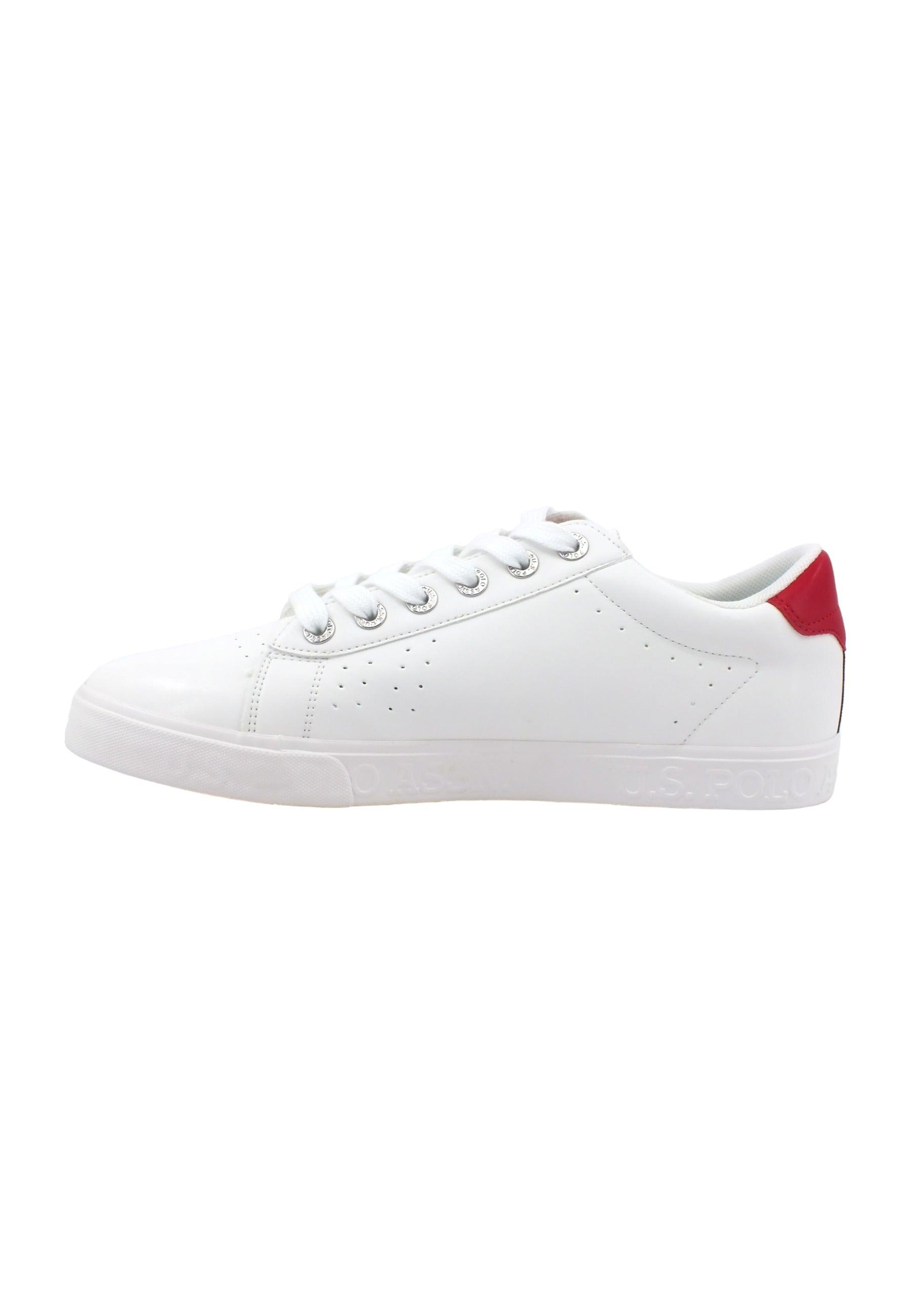 U.S. POLO ASSN. Sneaker Uomo White Red MARCX001A - Sandrini Calzature e Abbigliamento