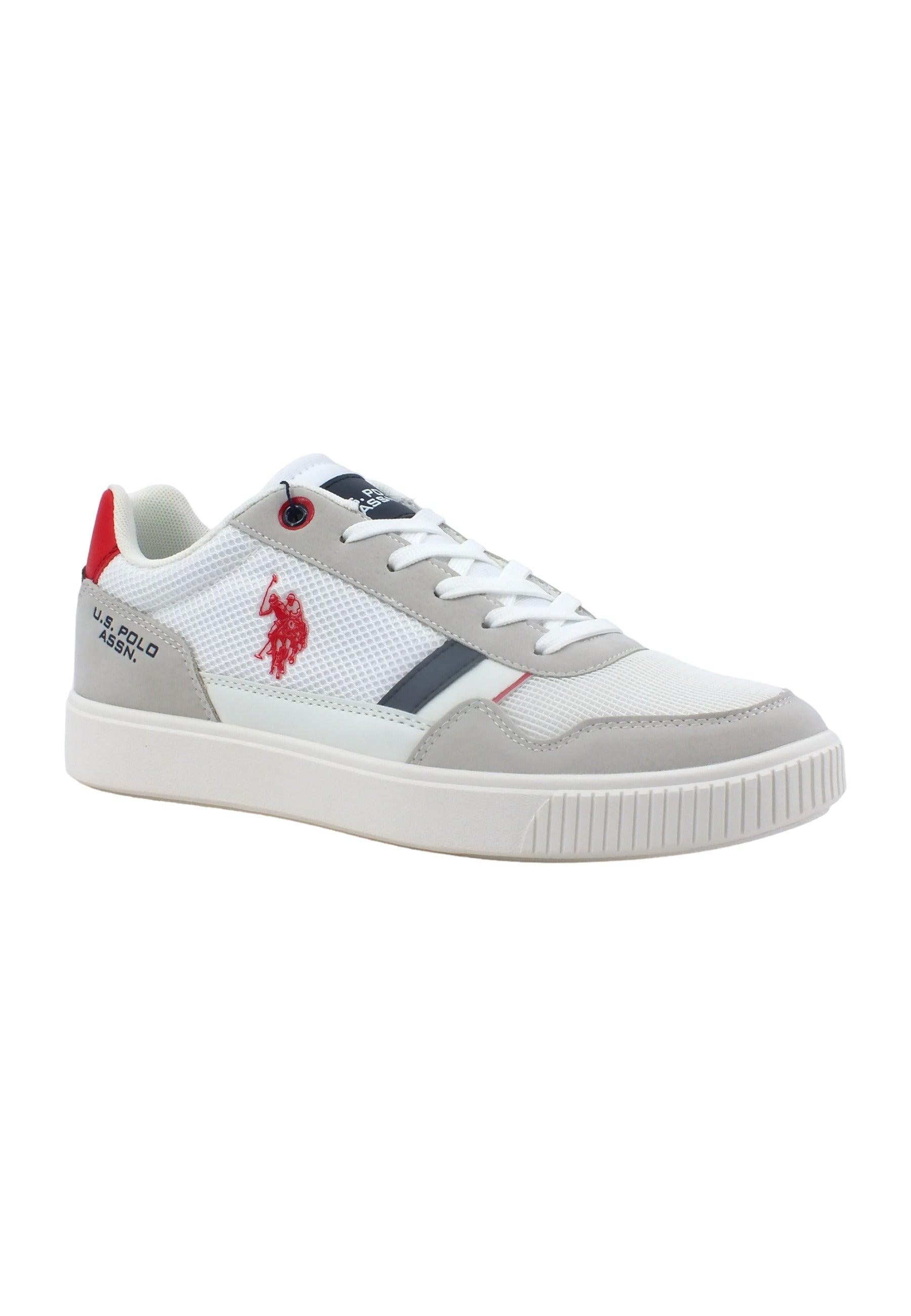 U.S. POLO ASSN. Sneaker Uomo White Red TYMES001 - Sandrini Calzature e Abbigliamento