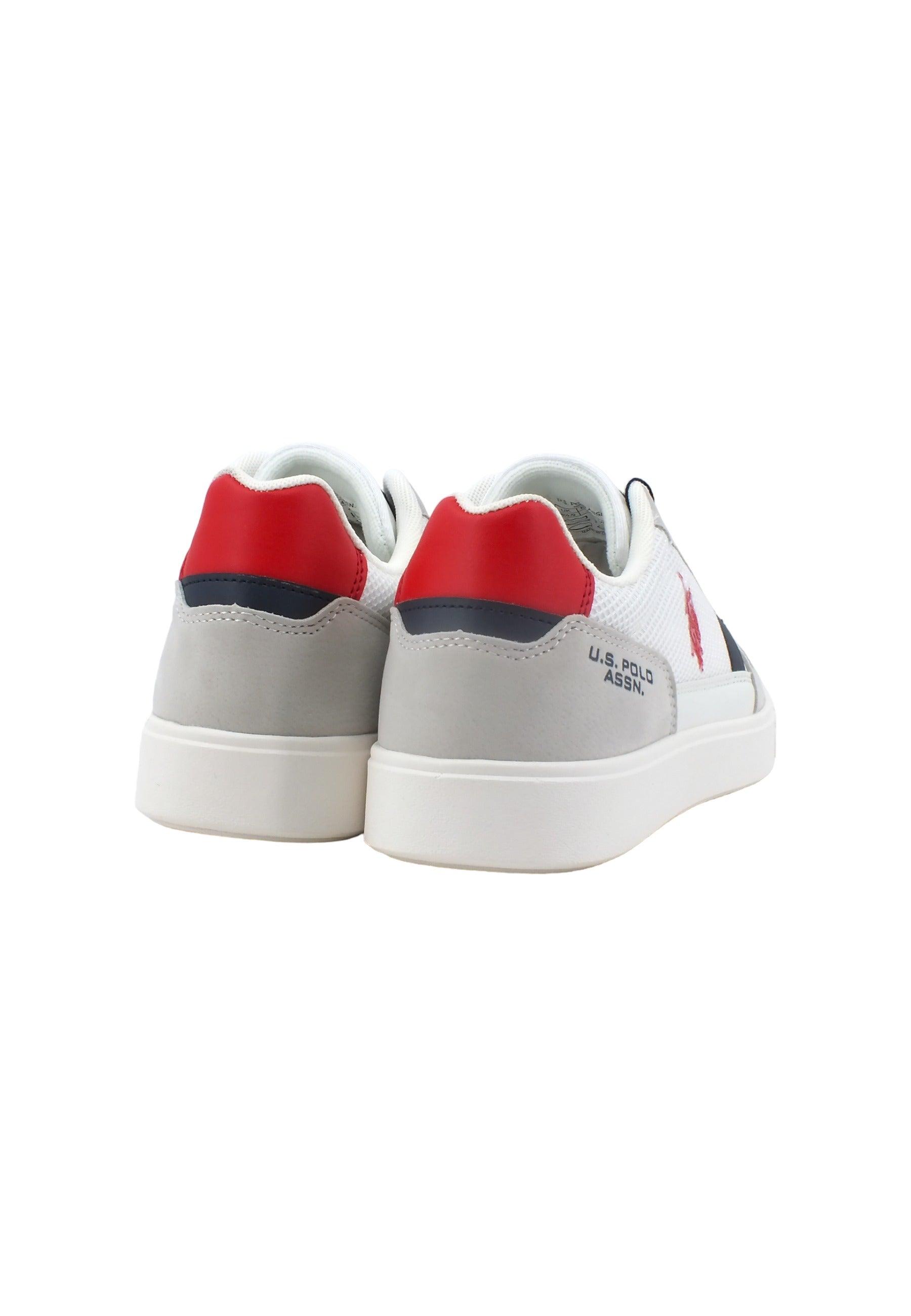 U.S. POLO ASSN. Sneaker Uomo White Red TYMES001 - Sandrini Calzature e Abbigliamento