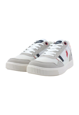 U.S. POLO ASSN. Sneaker Uomo White Red TYMES001 - Sandrini Calzature e Abbigliamento