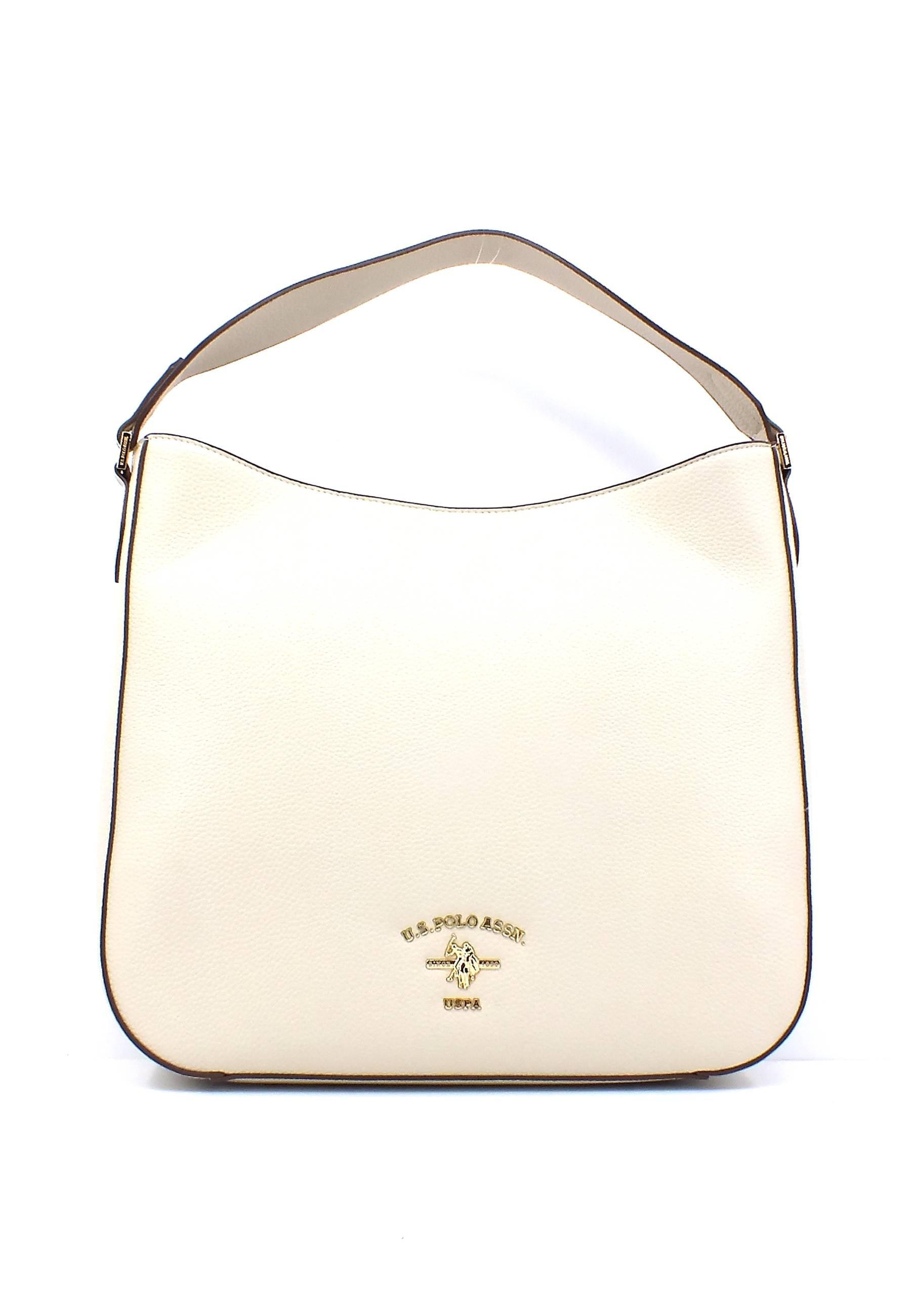 U.S. POLO ASSN. Standford Borsa Hobo Off White BEUSS6061WVP802 - Sandrini Calzature e Abbigliamento