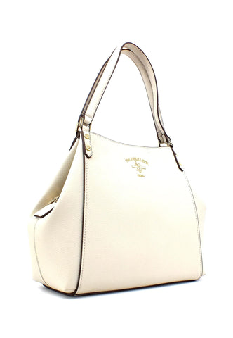 U.S. POLO ASSN. Stanford Borsa Shopping Off White BEUSS5926WVP802 - Sandrini Calzature e Abbigliamento