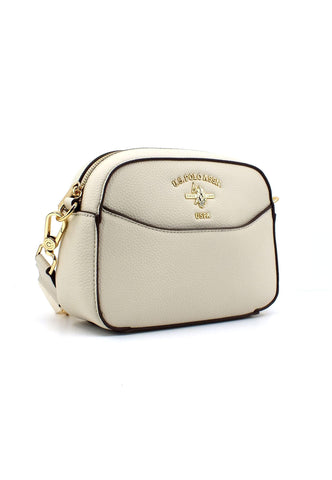 U.S. POLO ASSN. Stanford Tracolla Crossbody Off White BEUSS6064WVP802 - Sandrini Calzature e Abbigliamento