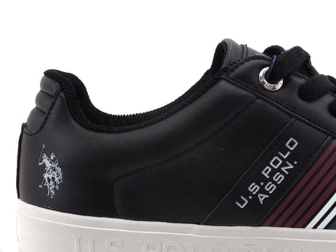 U.S. POLO Sneaker Eco Leather Black MARCS001 - Sandrini Calzature e Abbigliamento