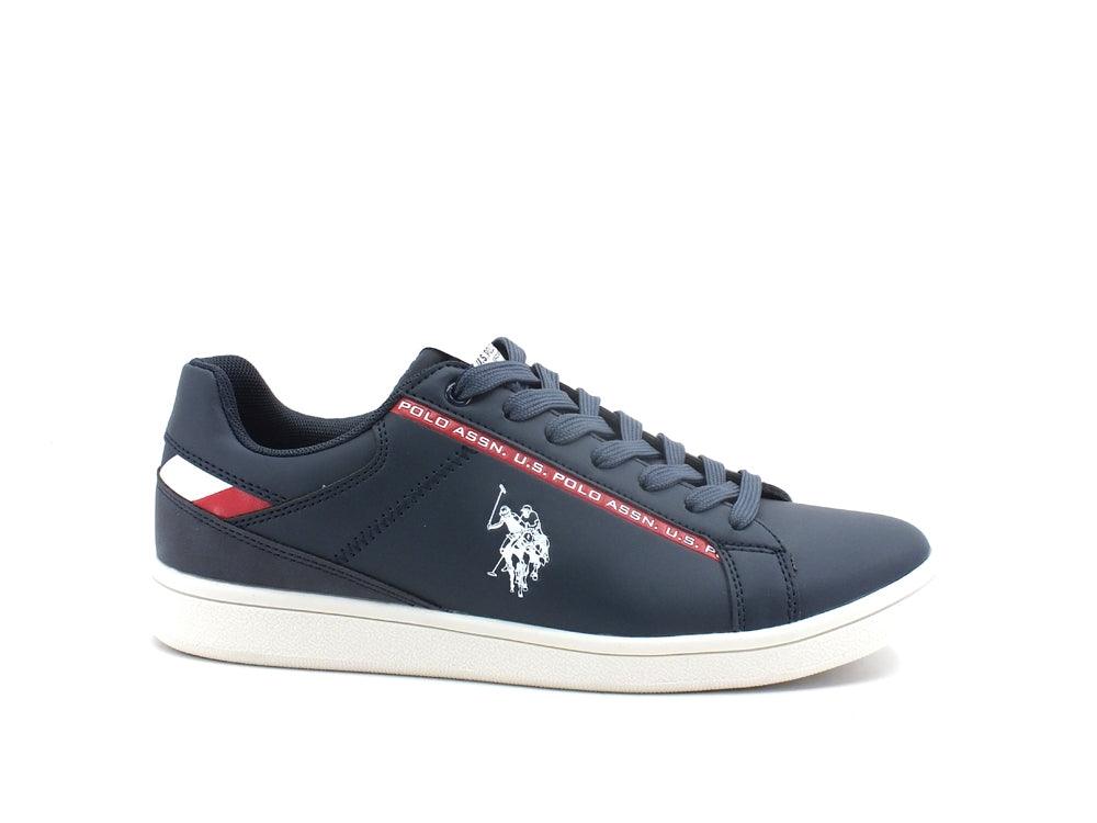 U.S. POLO Sneaker Running Eco Leather Dark Blue ALCOR001 - Sandrini Calzature e Abbigliamento
