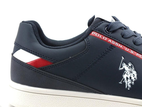 U.S. POLO Sneaker Running Eco Leather Dark Blue ALCOR001 - Sandrini Calzature e Abbigliamento